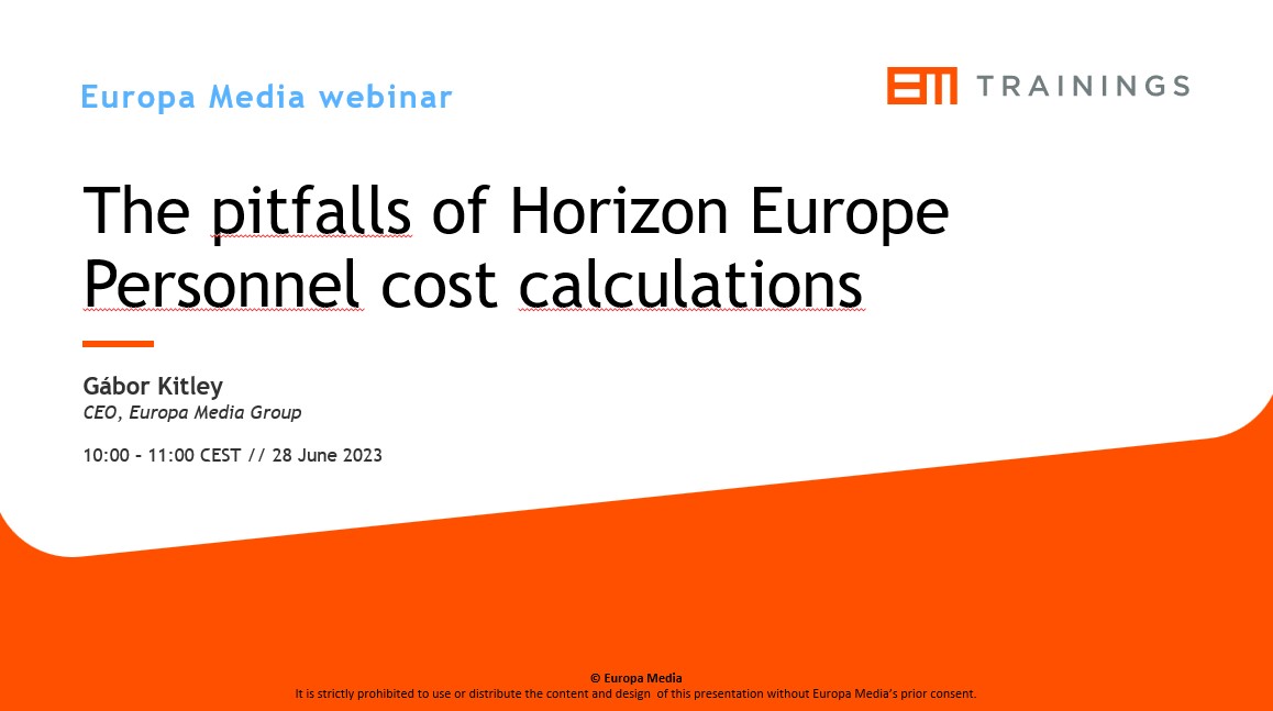 The pitfalls of Horizon Europe Personnel cost calculations (June 2023)